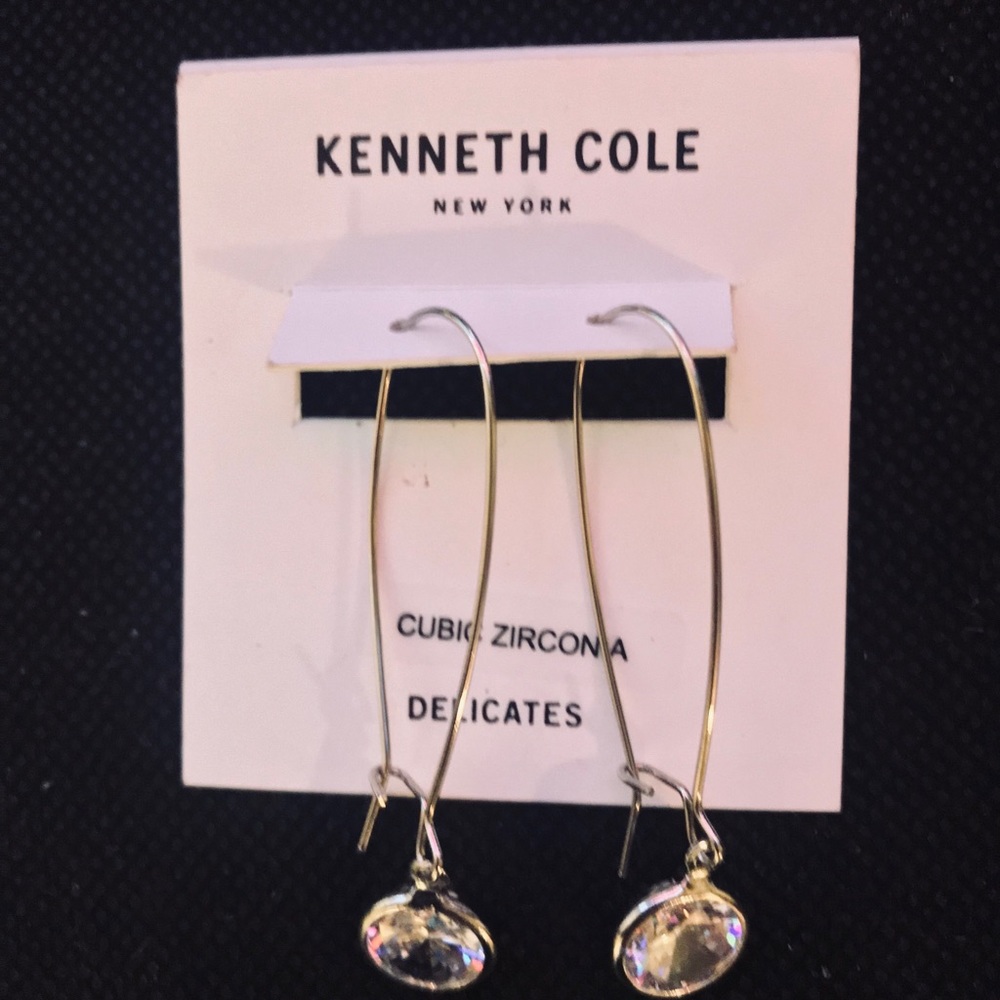 Kenneth Cole silver plated earrings - Picture 2 of 8